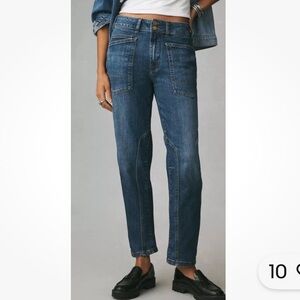 Pilcro Women's Straight Leg Jeans - Blue